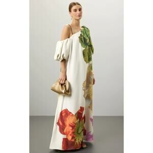 STINE GOYA Floral Asymmetric Payton Dress